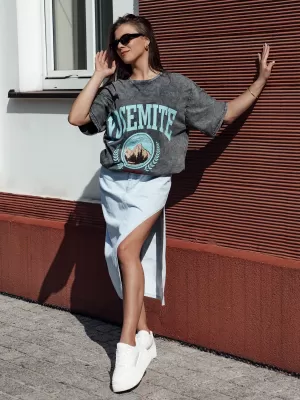 Dámska sukňa DSTREET PROMA CY0466 MODRÁ