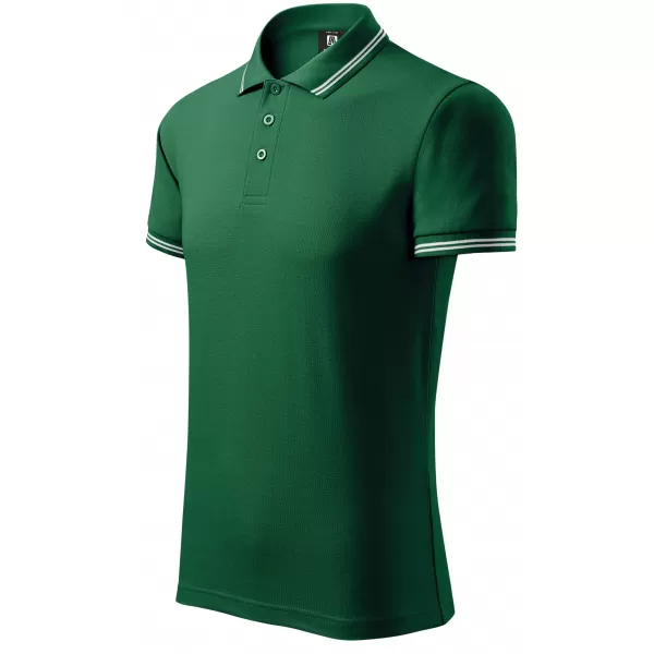  Pánske tričko s golierom ALTISPORT NoPrint NP/ALM912 DARK GREEN 