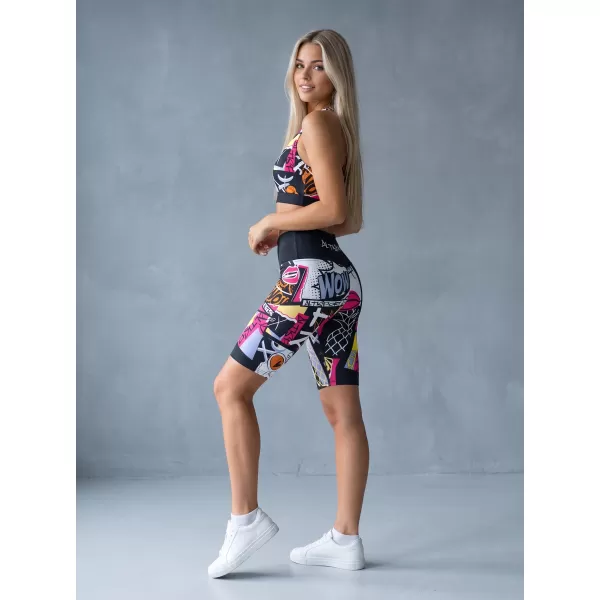  Dámske funkčné legíny nad kolená premium ALTISPORT VOJ/ALW041LEG02 čierna 