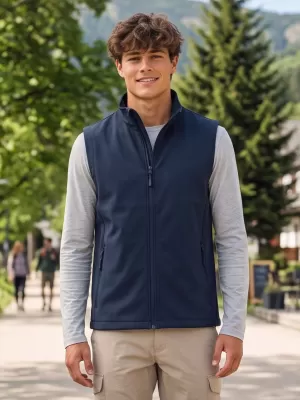 Pánska softshellová vesta ALTISPORT NoPrint NP/ALM8211NJ NAVY/NAVY