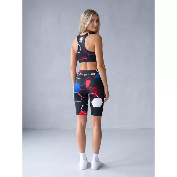  Dámske prémiové funkčné legíny nad kolená ALTISPORT VOJ/ALW036LEG02 HEXA ČIERNA 