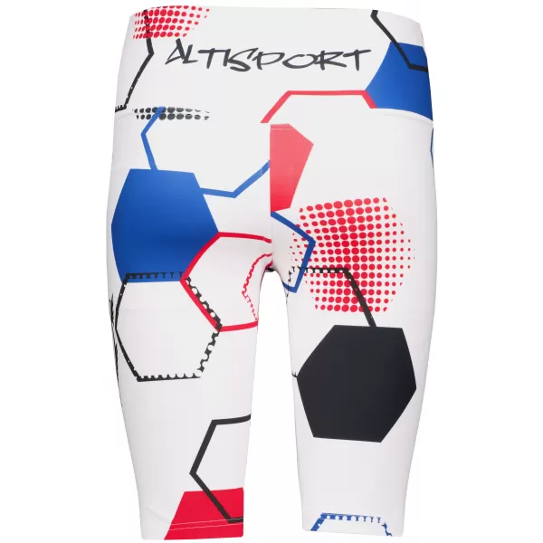  Dámske prémiové funkčné legíny nad kolená ALTISPORT VOJ/ALW036LEG02 HEXA BIELA 