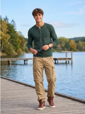 Pánske nohavice Brandinit Savannah Odnímateľný BD1011 Camel
