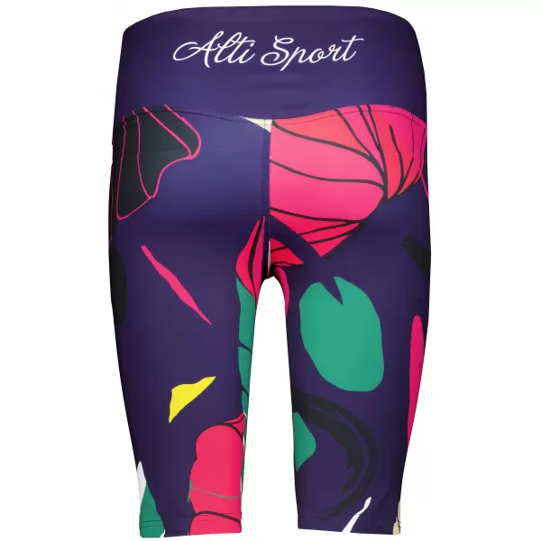  Dámske funkčné legíny nad kolená premium ALTISPORT VOJ/ALW042LEG02 TMAVO modrá 