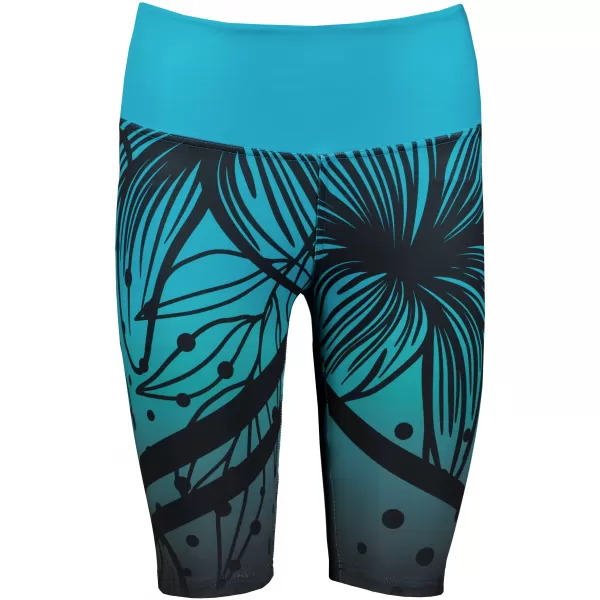  Dámske funkčné legíny nad kolená premium ALTISPORT VOJ/ALW045LEG02 EMERALD/ČIERNA 