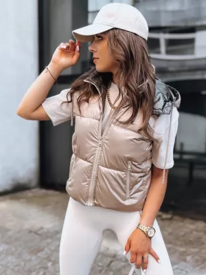 Dámska vesta DSTREET OSHE TY3703 KARAMEL