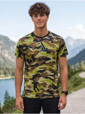 Pánske funkčné prémiové tričko ALTISPORT VOJ/ALM038TR01 ARMÁDNA ZELENÁ