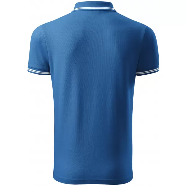  Pánske tričko s golierom ALTISPORT NoPrint NP/ALM912 AZUROVO modrá 