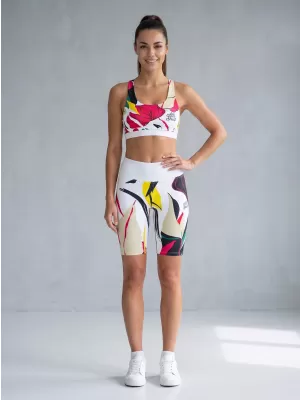 Dámske funkčné legíny nad kolená premium ALTISPORT VOJ/ALW042LEG02 biela