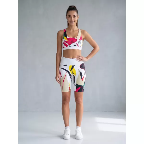  Dámske funkčné legíny nad kolená premium ALTISPORT VOJ/ALW042LEG02 biela 