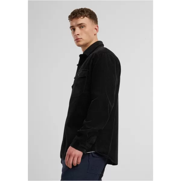  Pánska košeľa Brandit Corduroy Classic BD4035 čierna 