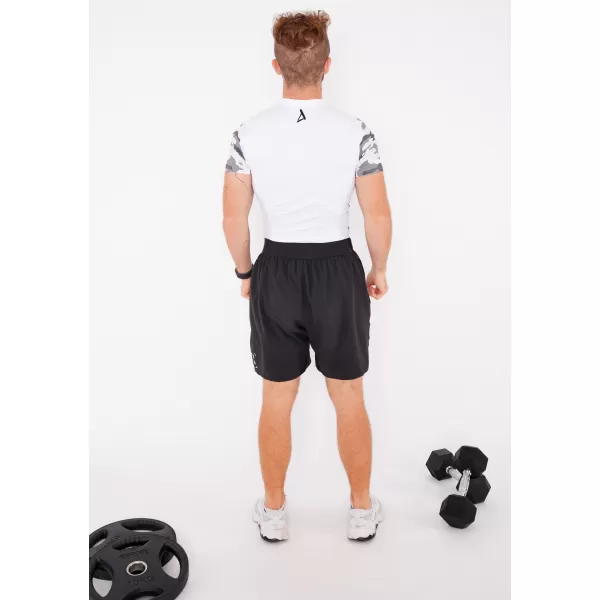  Pánske funkčné kompresné tričko s krátkym rukávom premium ALTISPORT VOJ/ALM038TR04 biela 
