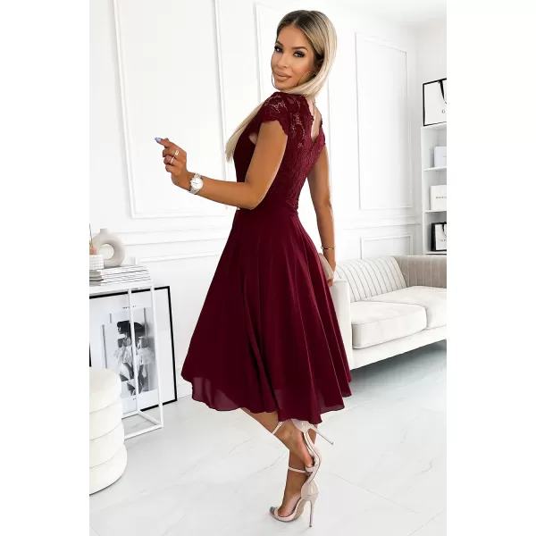  Dámske šaty Numoco Linda 381-5 červené 
