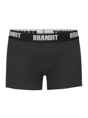 Pánske boxery Brandit BD4501 biela/čierna