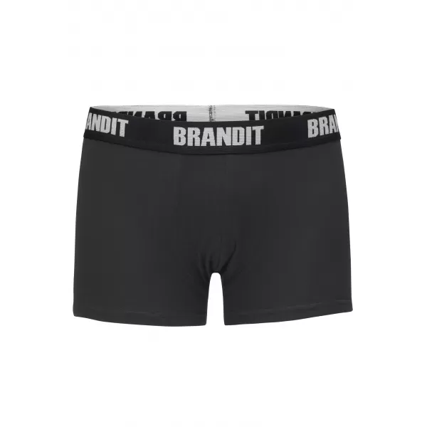  Pánske boxery Brandit BD4501 biela/čierna 