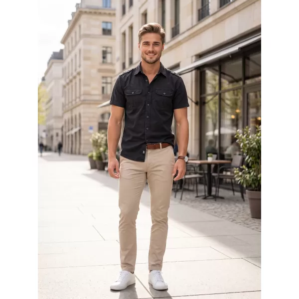  Pánska košeľa BRANDIT VINTAGE BD4024 ČIERNA 