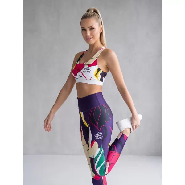  Dámske dlhé funkčné legíny premium ALTISPORT VOJ/ALW042LEG01 TMAVO modrá 