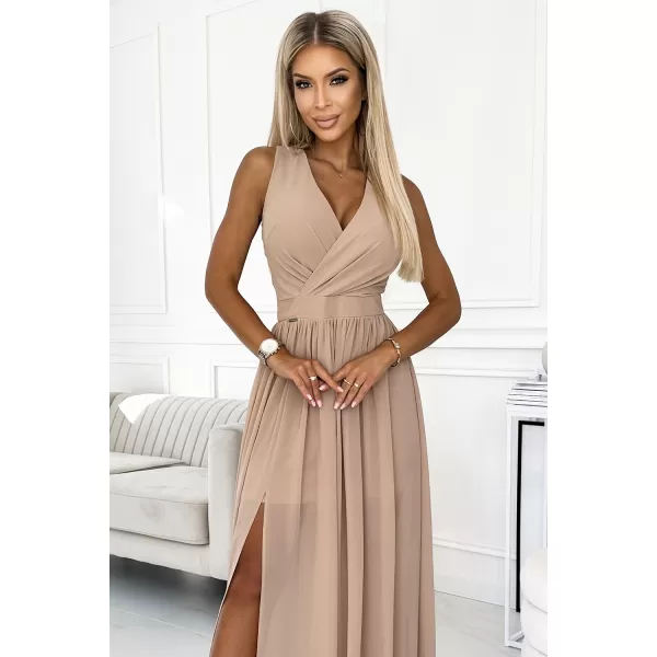 Šaty NUMOCO JUSTINE 362-6 BÉŽOVÁ 