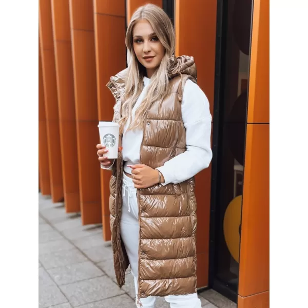  Dámska vesta DSTREET GANTINI TY3741 KARAMEL 