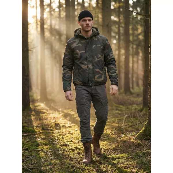  Pánska bunda Brandit BD3167 Woodland 