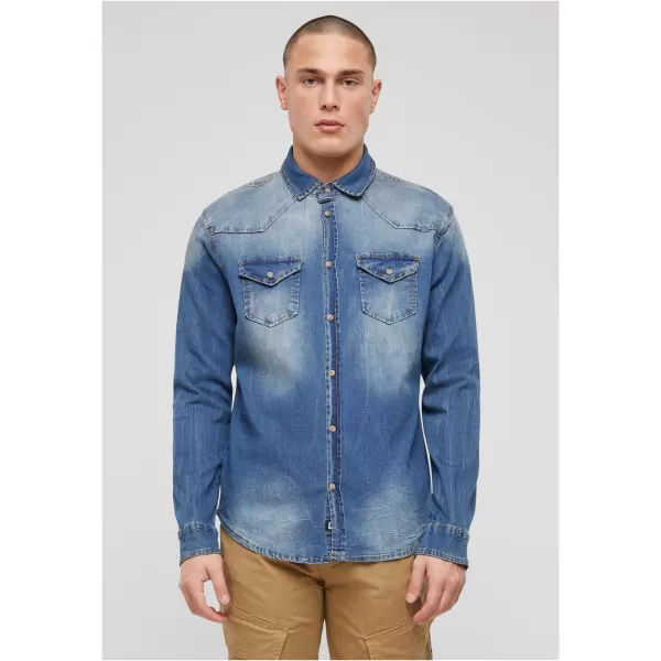  Pánska košeľa BRANDIT RILEY DENIM BD4020 BLUE WASHED 