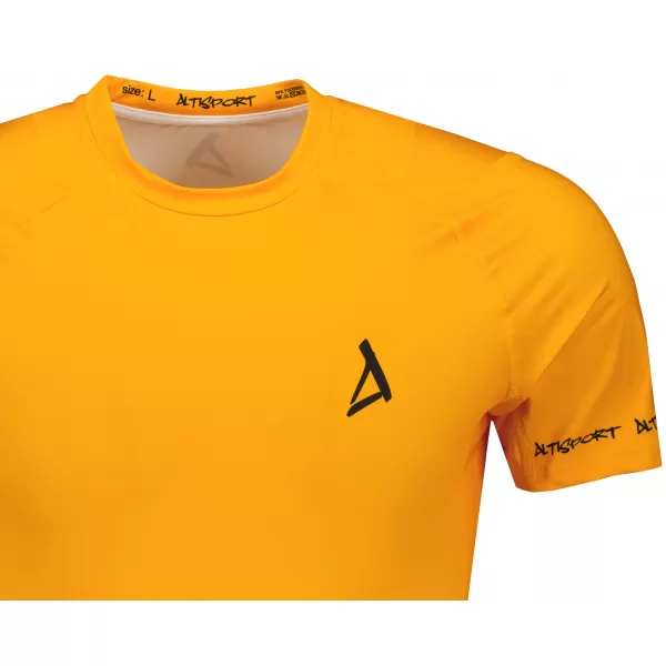  Pánske funkčné kompresné tričko s krátkym rukávom premium ALTISPORT VOJ/ALM000TR04 oranžová 