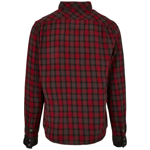  Pánska košeľa BRANDIT DUNCAN CHECKED BD4016 RED/BROWN 