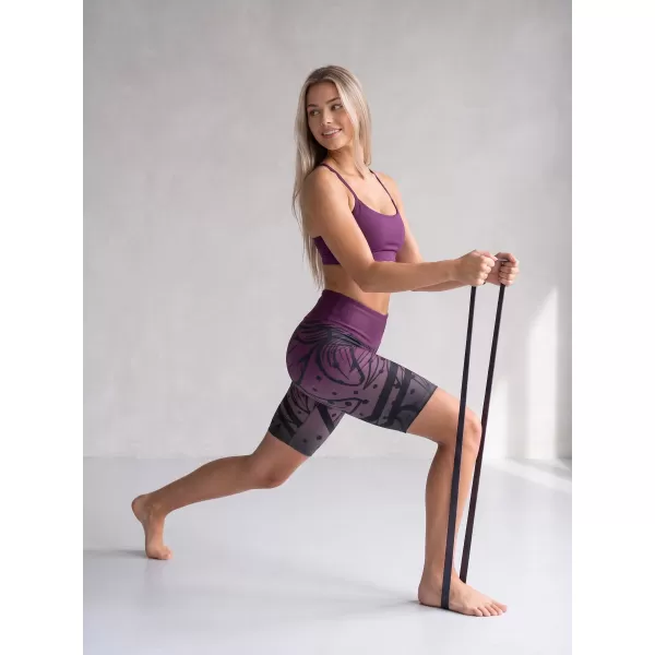  Dámske funkčné legíny nad kolená premium ALTISPORT VOJ/ALW045LEG02 FIALOVÁ/ČIERNA 