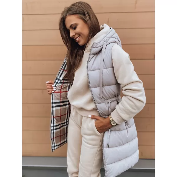  Dámska vesta DSTREET KERIS TY2909 BÉŽOVÁ 