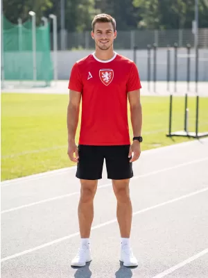 Pánske funkčné prémiové tričko ALTISPORT VOJ/ALM040TR01 ČERVENÁ