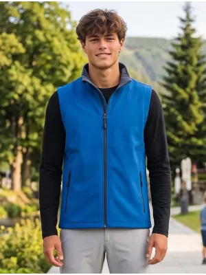 Pánska softshellová vesta ALTISPORT NoPrint NP/ALM8211NJ NAUTIC BLUE/NAVY