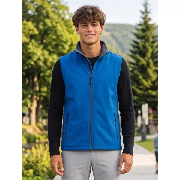  Pánska softshellová vesta ALTISPORT NoPrint NP/ALM8211NJ NAUTIC BLUE/NAVY 