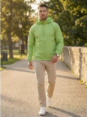 Pánska bunda ALTISPORT NoPrint NP/ALM2311NJ SPRING GREEN