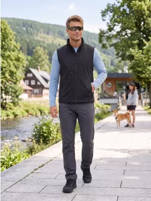 Pánska softshellová vesta ALTISPORT NoPrint NP/ALM8211NJ BLACK/BLACK