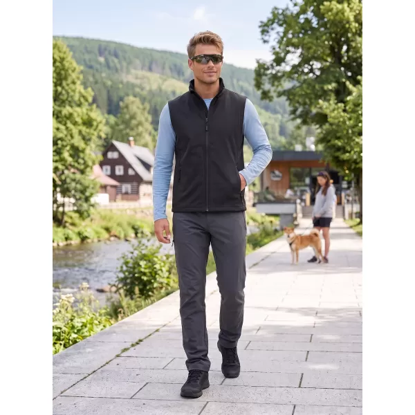  Pánska softshellová vesta ALTISPORT NoPrint NP/ALM8211NJ BLACK/BLACK 