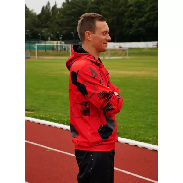  Pánska prémiová funkčná mikina ALTISPORT VOJ/ALM037MI01 ČERVENÁ 