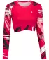 Dámsky prémiový funkčný crop top s dlhým rukávom ALTISPORT VOJ/ALW039TR04 VIVA PURPUROVÁ