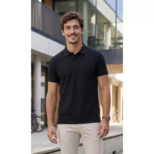  Pánske tričko s golierom ALTISPORT NoPrint NP/ALM302 EBONY GRAY 