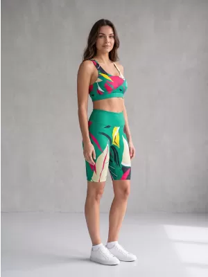 Dámske funkčné legíny nad kolená premium ALTISPORT VOJ/ALW042LEG02 zelená
