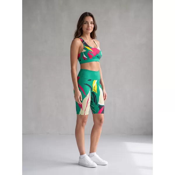  Dámske funkčné legíny nad kolená premium ALTISPORT VOJ/ALW042LEG02 zelená 