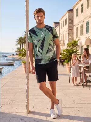 Pánske funkčné tričko premium ALTISPORT VOJ/ALM044TR01 KHAKI/MILITARY