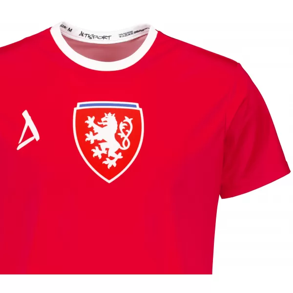  Pánske funkčné prémiové tričko ALTISPORT VOJ/ALM040TR01 ČERVENÁ 