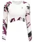 Dámsky prémiový funkčný crop top s dlhým rukávom ALTISPORT VOJ/ALW039TR04 BIELA