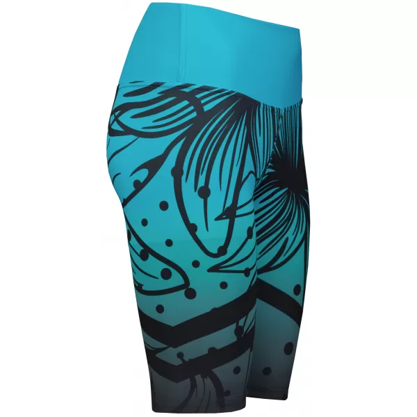  Dámske funkčné legíny nad kolená premium ALTISPORT VOJ/ALW045LEG02 EMERALD/ČIERNA 