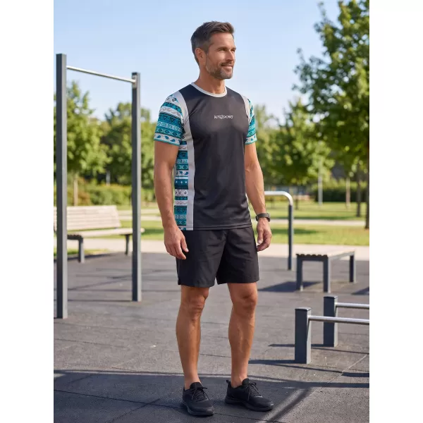  Pánske funkčné tričko premium ALTISPORT VOJ/ALM043TR01 ČIERNOMODRÁ 