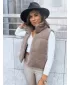 Dámska vesta DSTREET BEEWARM TY3800 KARAMEL