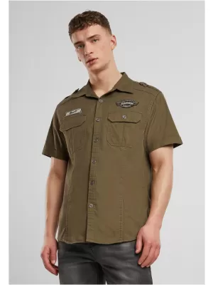 Pánska košeľa Brandit Luis Vintage BD4033 Olive