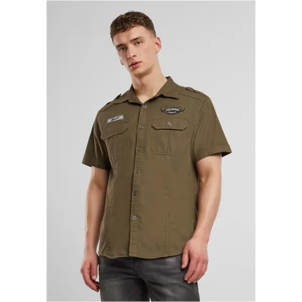  Pánska košeľa Brandit Luis Vintage BD4033 Olive 