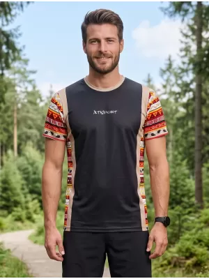 Pánske funkčné tričko premium ALTISPORT VOJ/ALM043TR01 ČIERNOHNEDA
