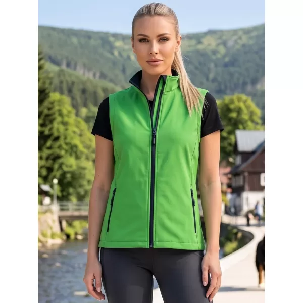  Dámska softshellová vesta ALTISPORT NoPrint NP/ALW7211NJ GREEN/NAVY 